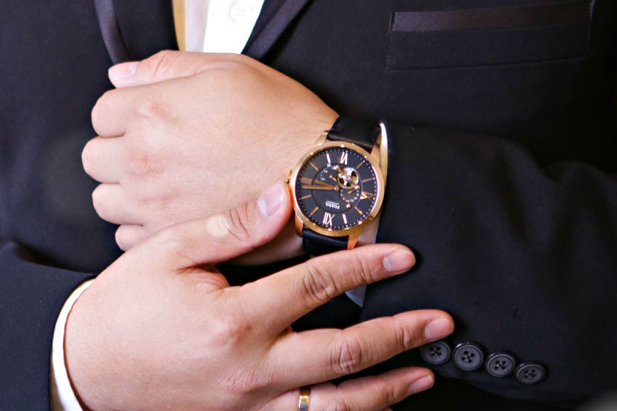 cara setting jam tangan fossil automatic