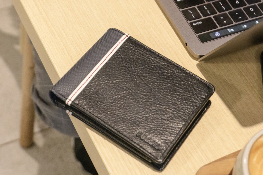 Fossil Elgin Large Coin Wallet Black